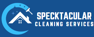 A blue background with the words spectacular cleaning services